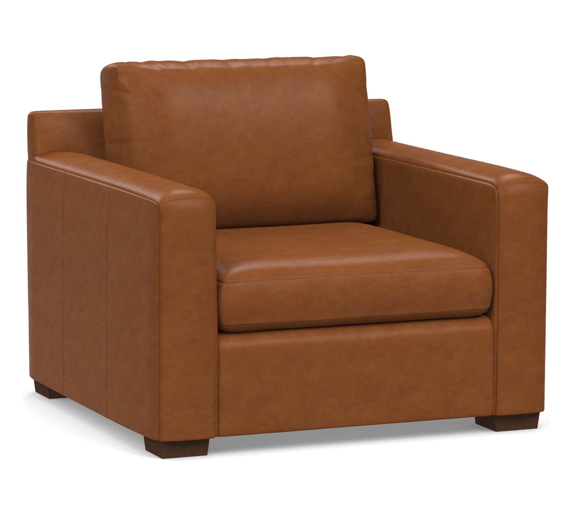 Shasta Square Arm Leather Chair