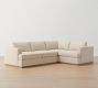 Carmel Recessed Arm Wood Base 3-Piece Sectional (111&quot;)