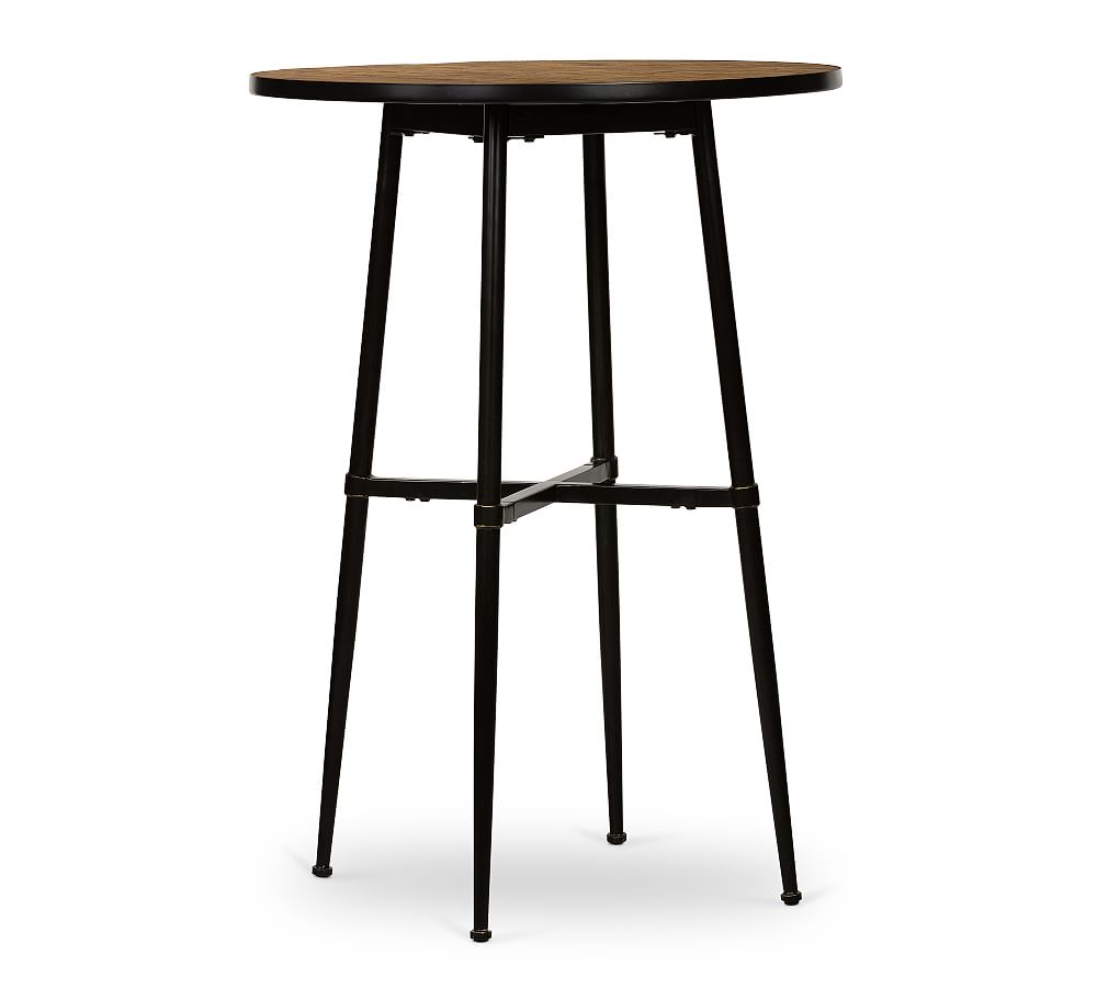 Juno Round Reclaimed Wood Bar Height Table (30&quot;)