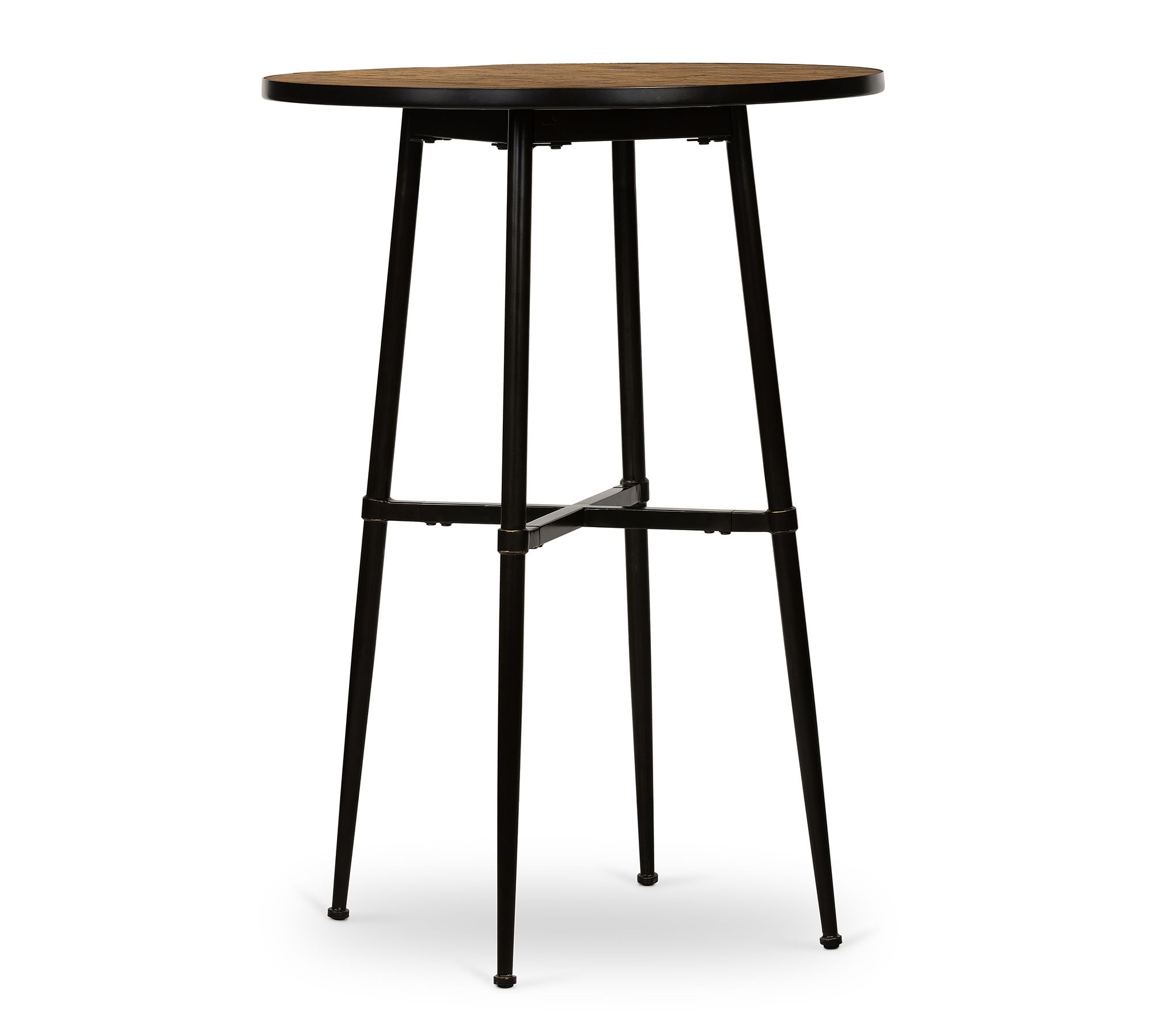 Juno Round Reclaimed Wood Bar Height Table (30")