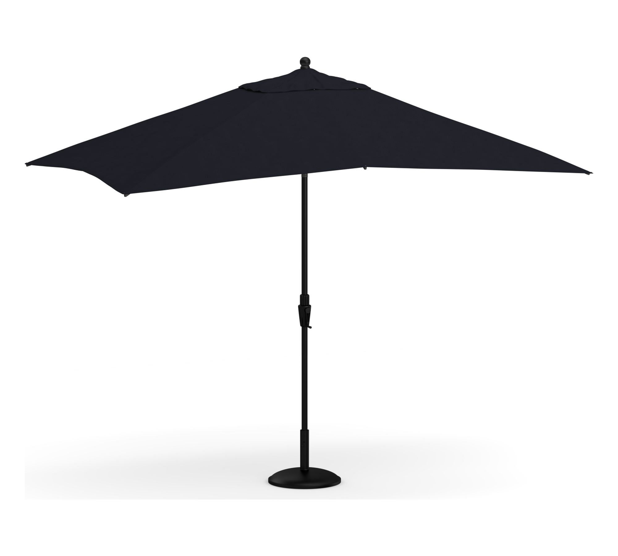 10' Rectangular Outdoor Patio Umbrella – Rustproof Aluminum Tilt Frame