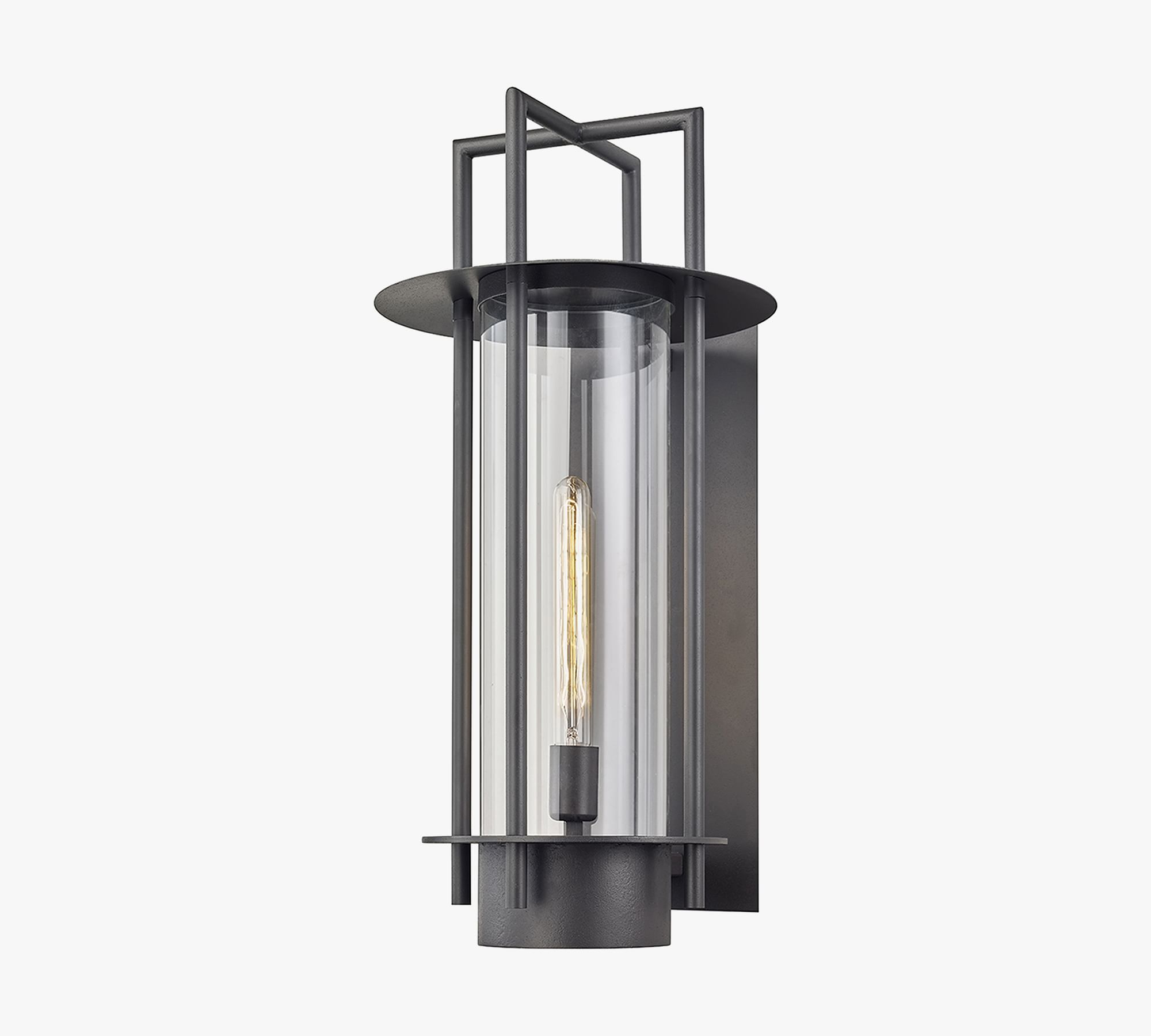 Shan Outdoor Metal & Glass Sconce