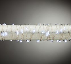 Micro LED String Lights On Gold Wire | Pottery Barn