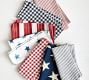 American Flag Stars Linen/Cotton Napkins - Set of 4