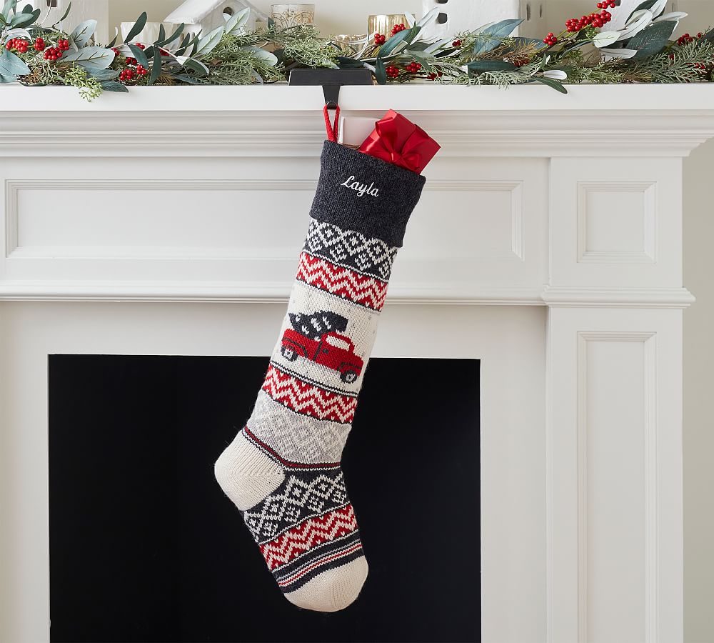 Festive Fair Isle Christmas Stocking