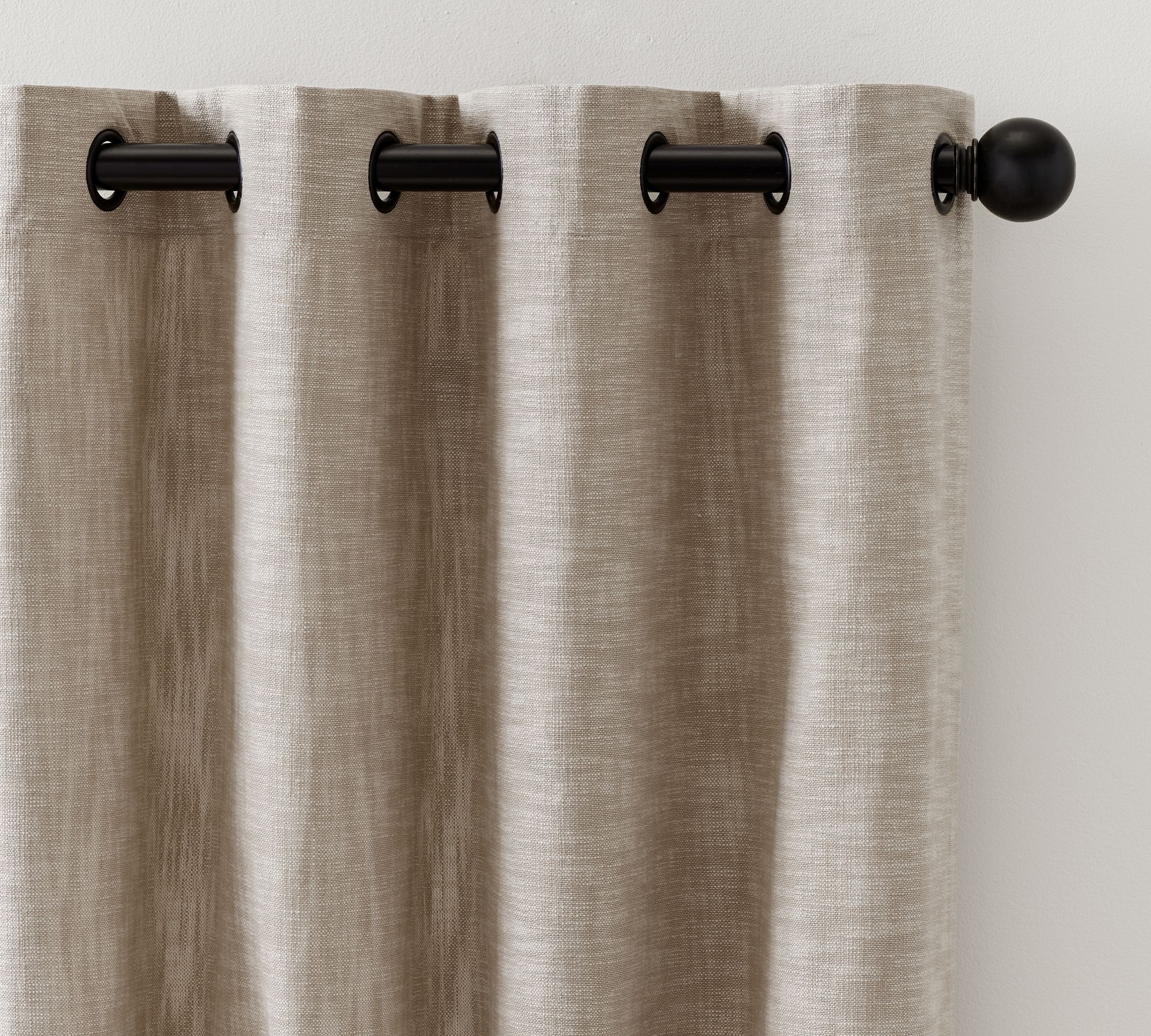 Open Box: Seaton Textured Cotton Grommet Curtain