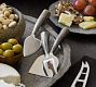 Rustic Stainless Handcrafted Steel Cheese Knives - Set of 3