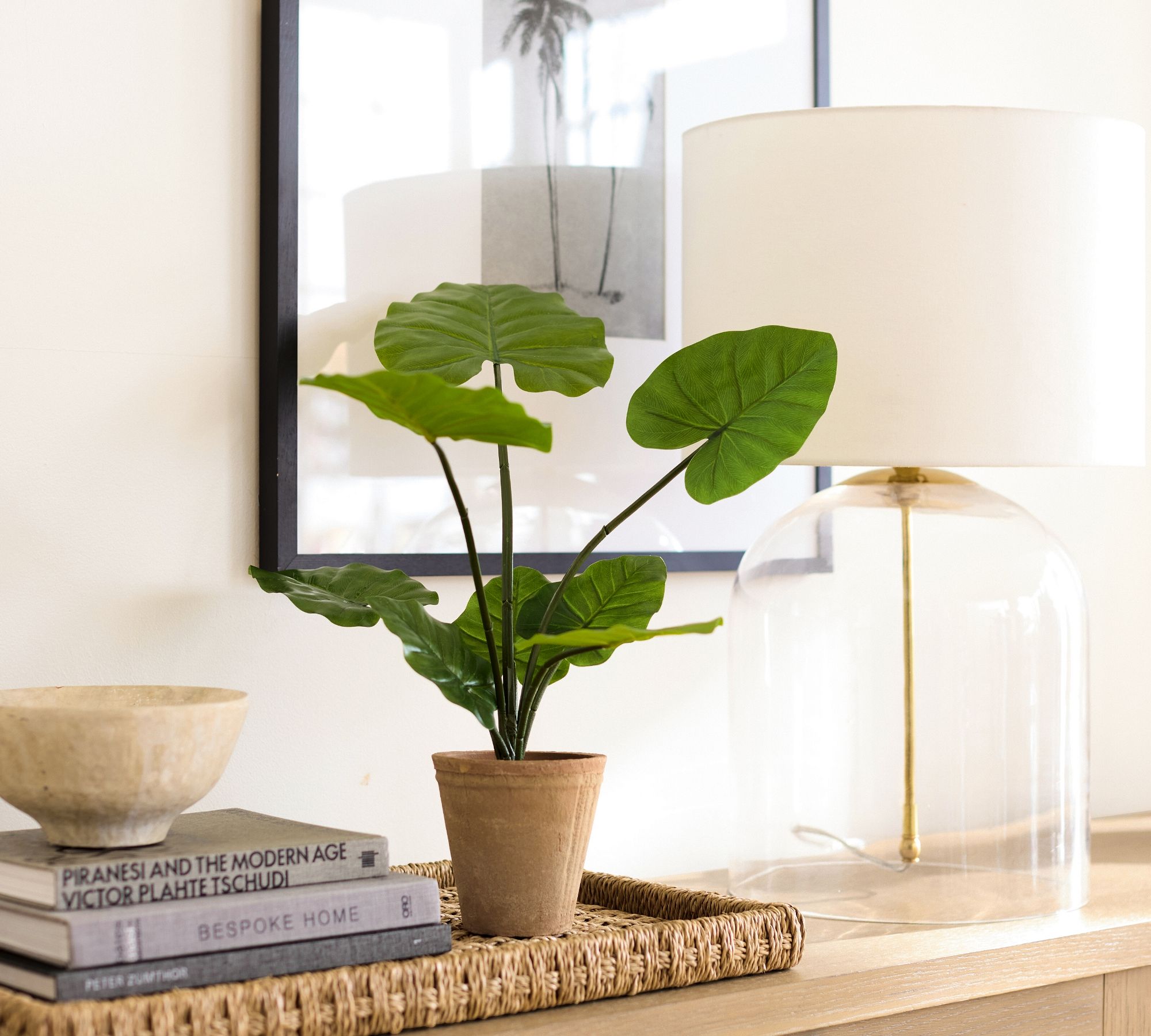 Faux Potted Philodendron Houseplant