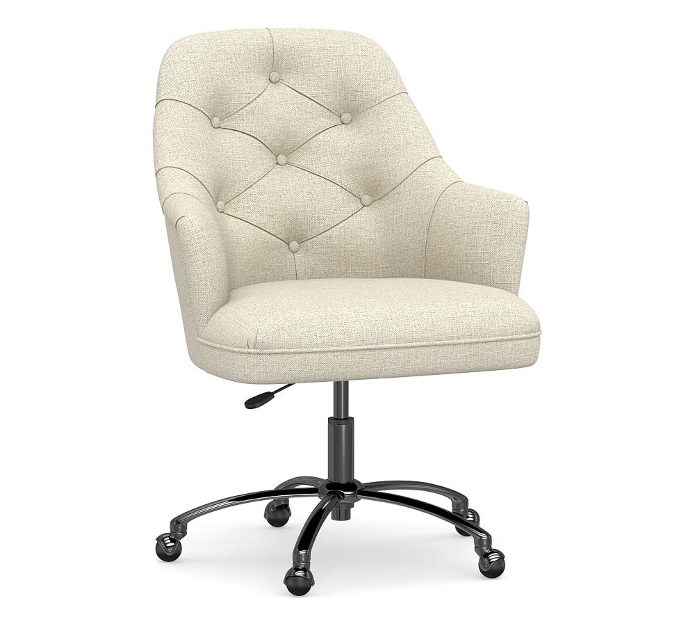 Everett Upholstered Desk Chair, Oatmeal