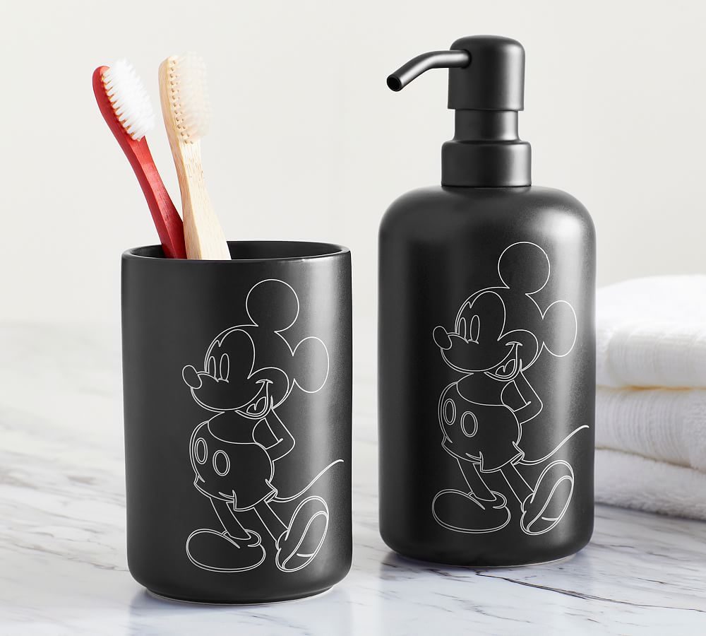 Disney Mickey Mouse Black Toilet Roll Holder, Home