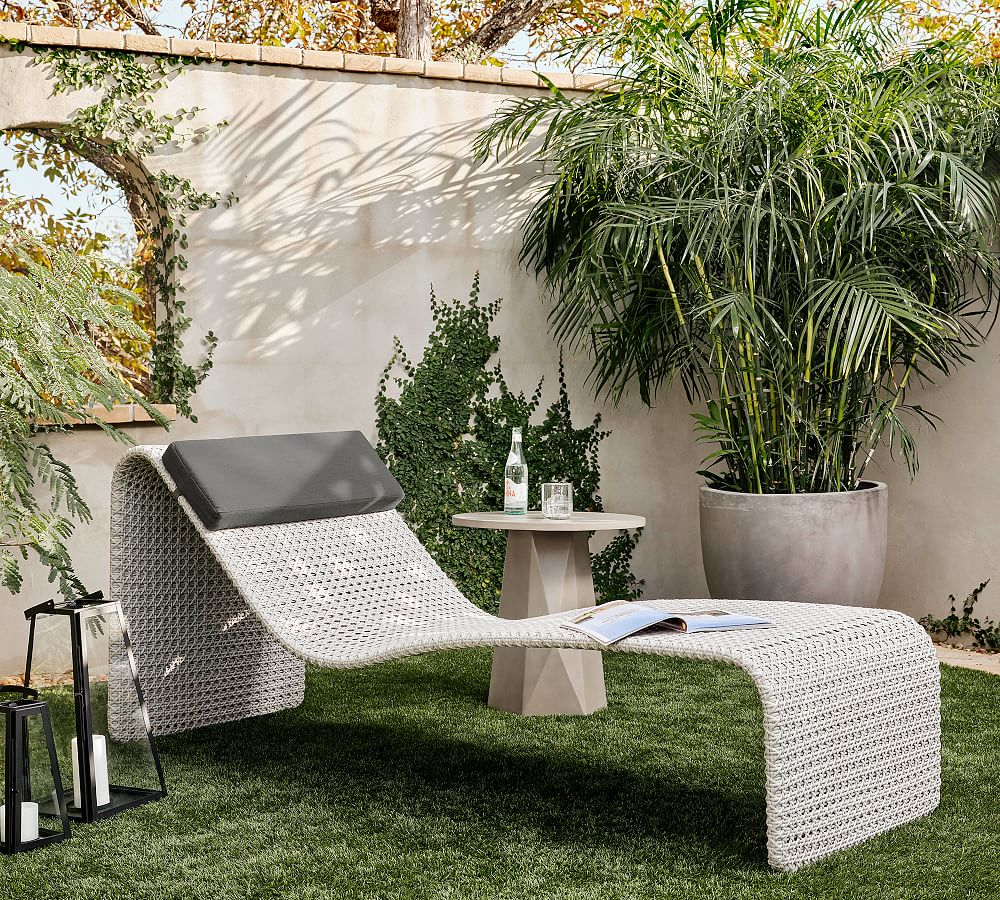 Tilly Woven Outdoor Chaise Lounge