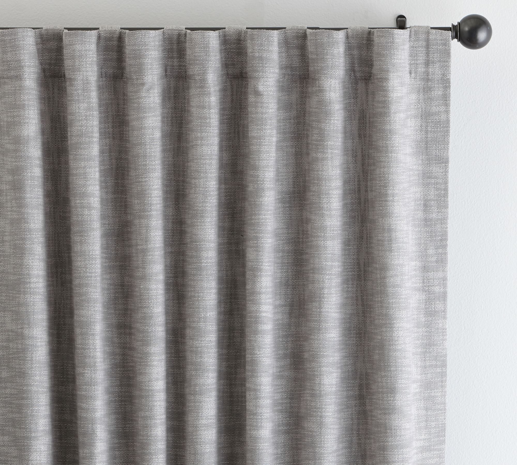 Open Box: Seaton Textured Cotton Blackout Curtain