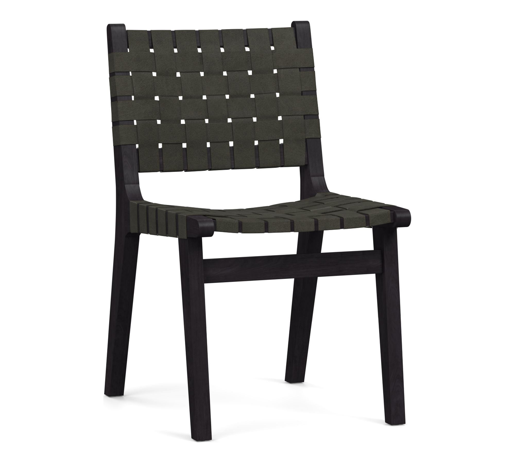 Open Box: Fenton Woven Leather Dining Chair