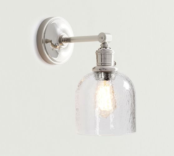 Polished nickel on sale wall sconce