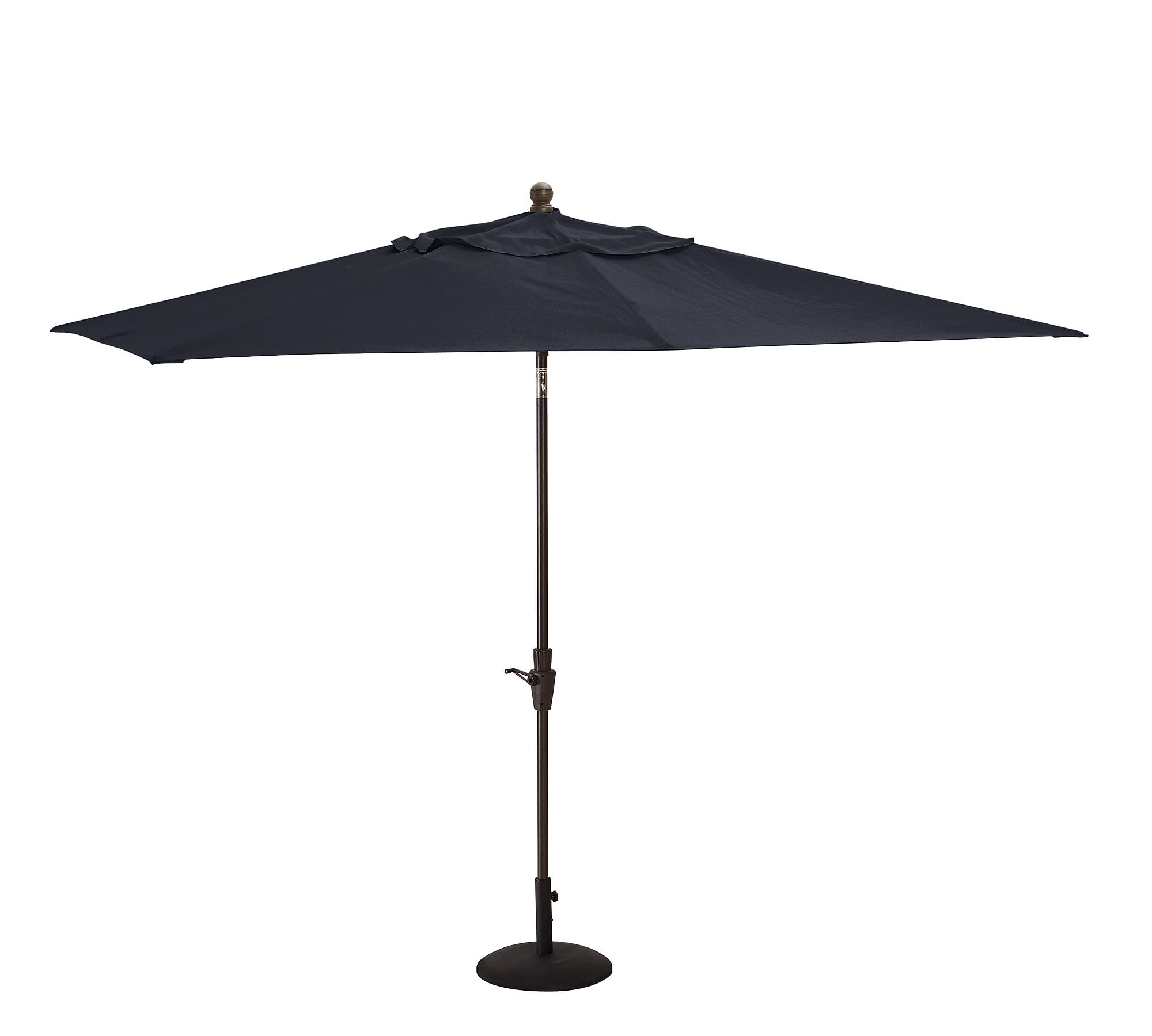 10' Rectangular Outdoor Patio Umbrella – Rustproof Aluminum Tilt Frame