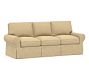 PB Basic Slipcovered Sleeper Sofa with Memory Foam Mattress (83&quot;)