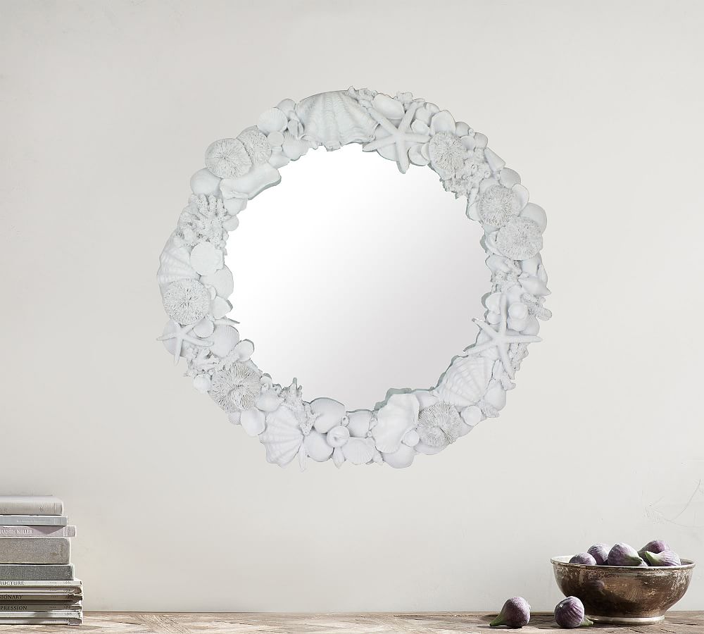 Coral Shell Cluster Mirror