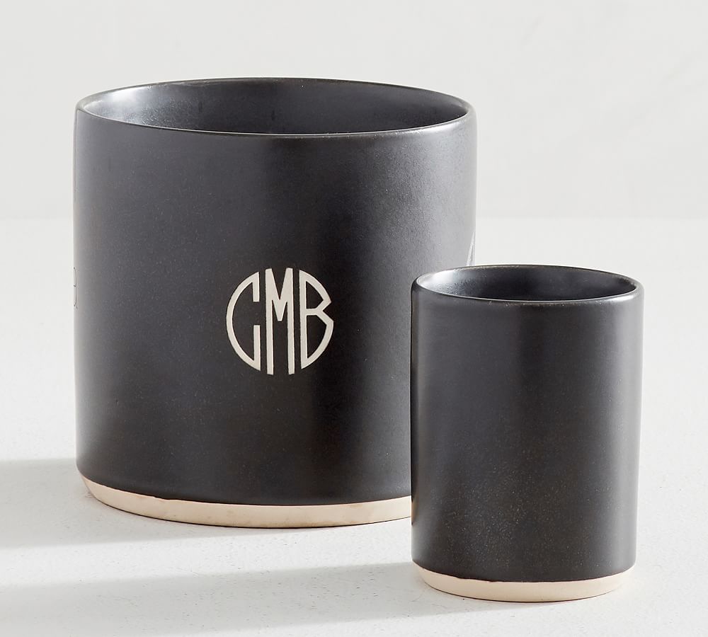 Mason Ceramic Scented Candle - Black Amber