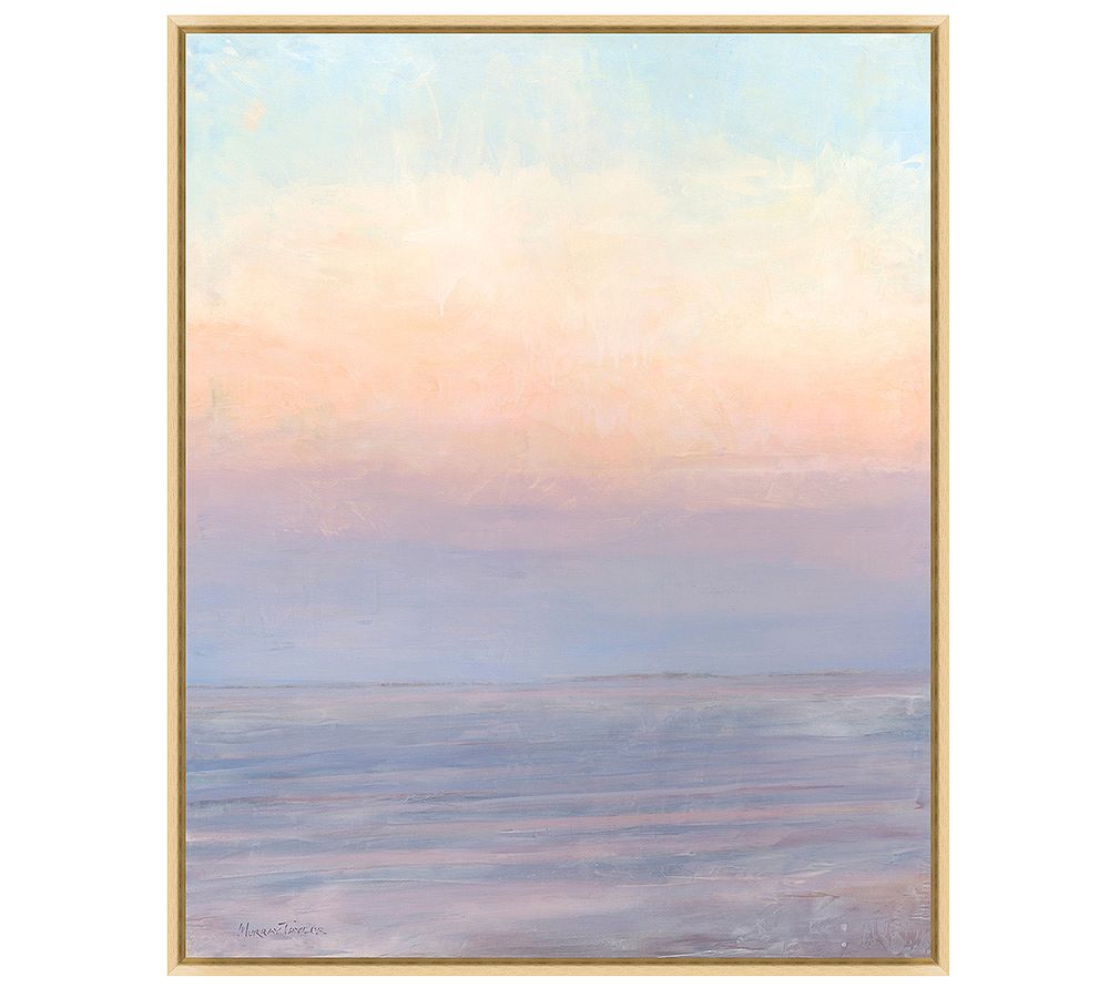 Dawn at Sea Hand Embellished Framed Canvas Print