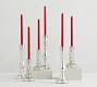 Unscented Red Taper Candles - Set of 6