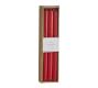 Unscented Red Taper Candles - Set of 6