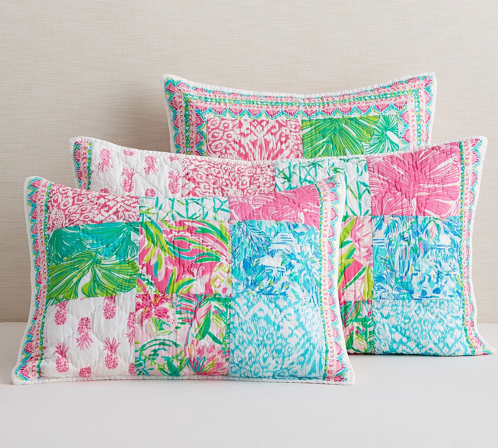 Lilly Pulitzer Pineapple Party Patchwork Sham