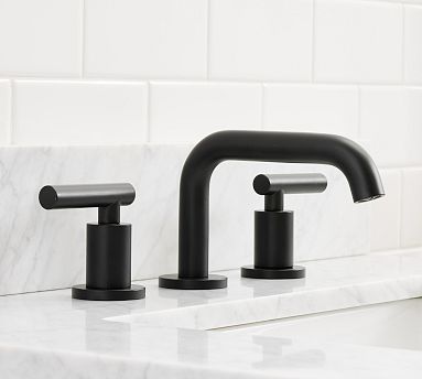 Rhodes Lever Handle Widespread Bathroom Sink Faucet | Pottery Barn
