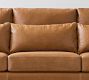 York Roll Arm Deep Seat Leather Sofa (63&quot;&ndash;98&quot;)