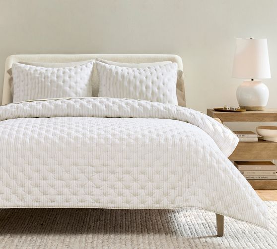 Carter Striped Quilt & Shams | Pottery Barn