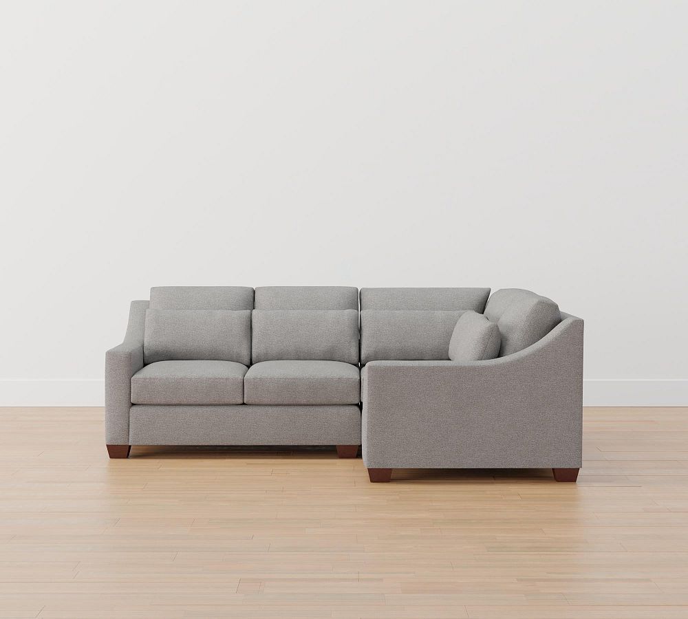 York Slope Arm Deep Seat 3-Piece Sectional (98&quot;)