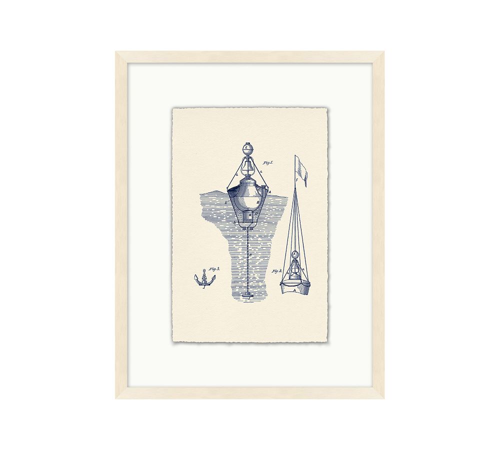 Nautical Diagram Framed Print