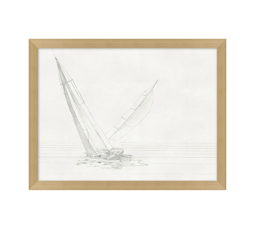 Soft Sails Framed Print