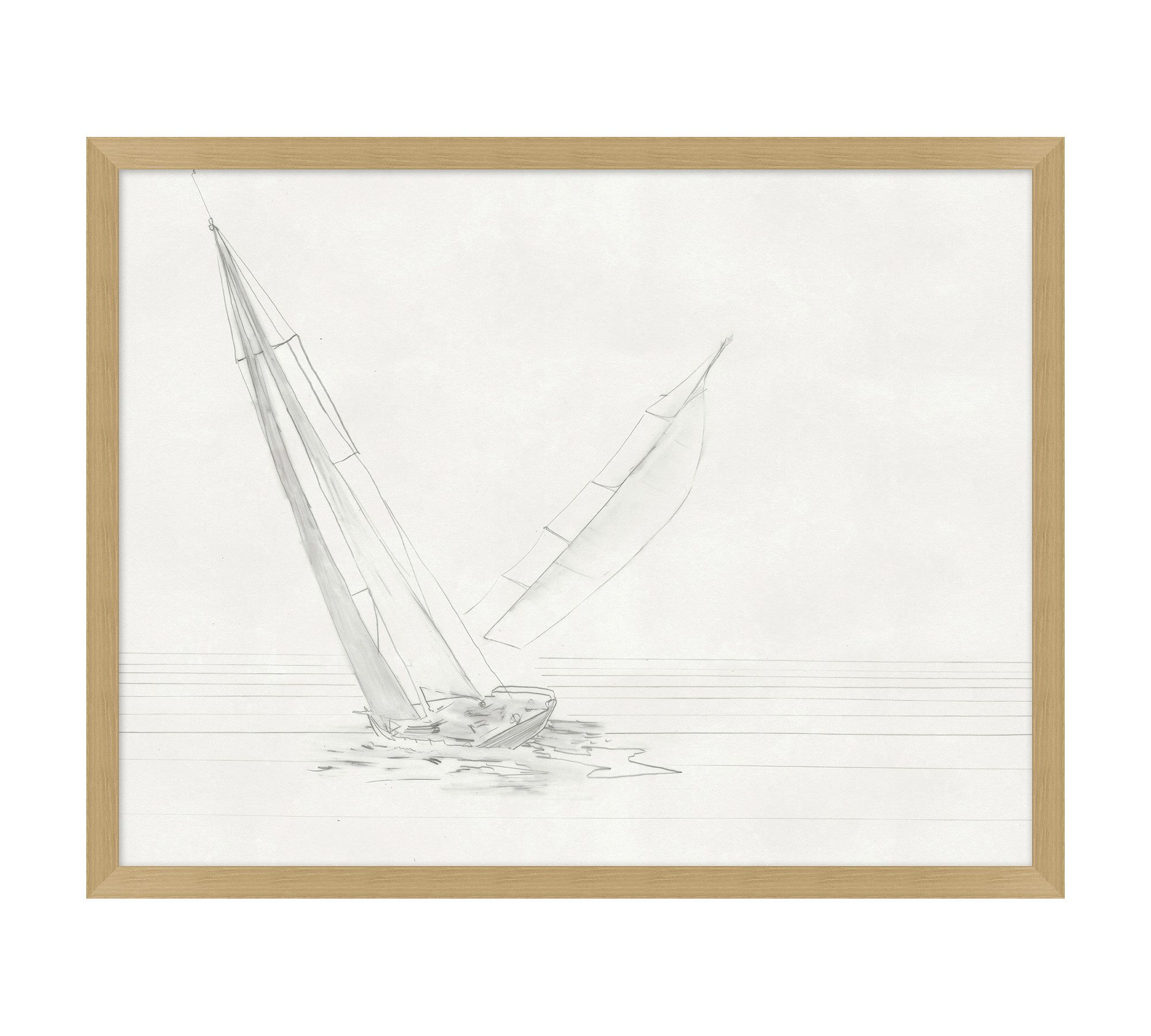Soft Sails Framed Print