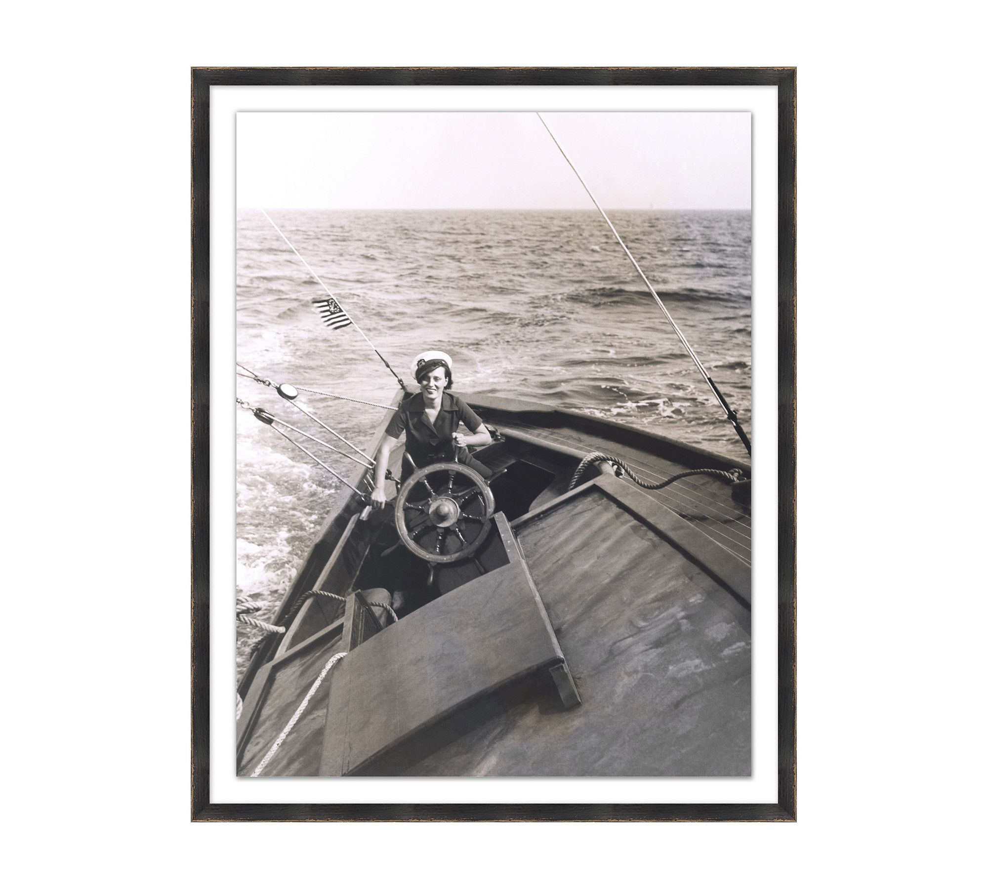Sailing Sideways Framed Print