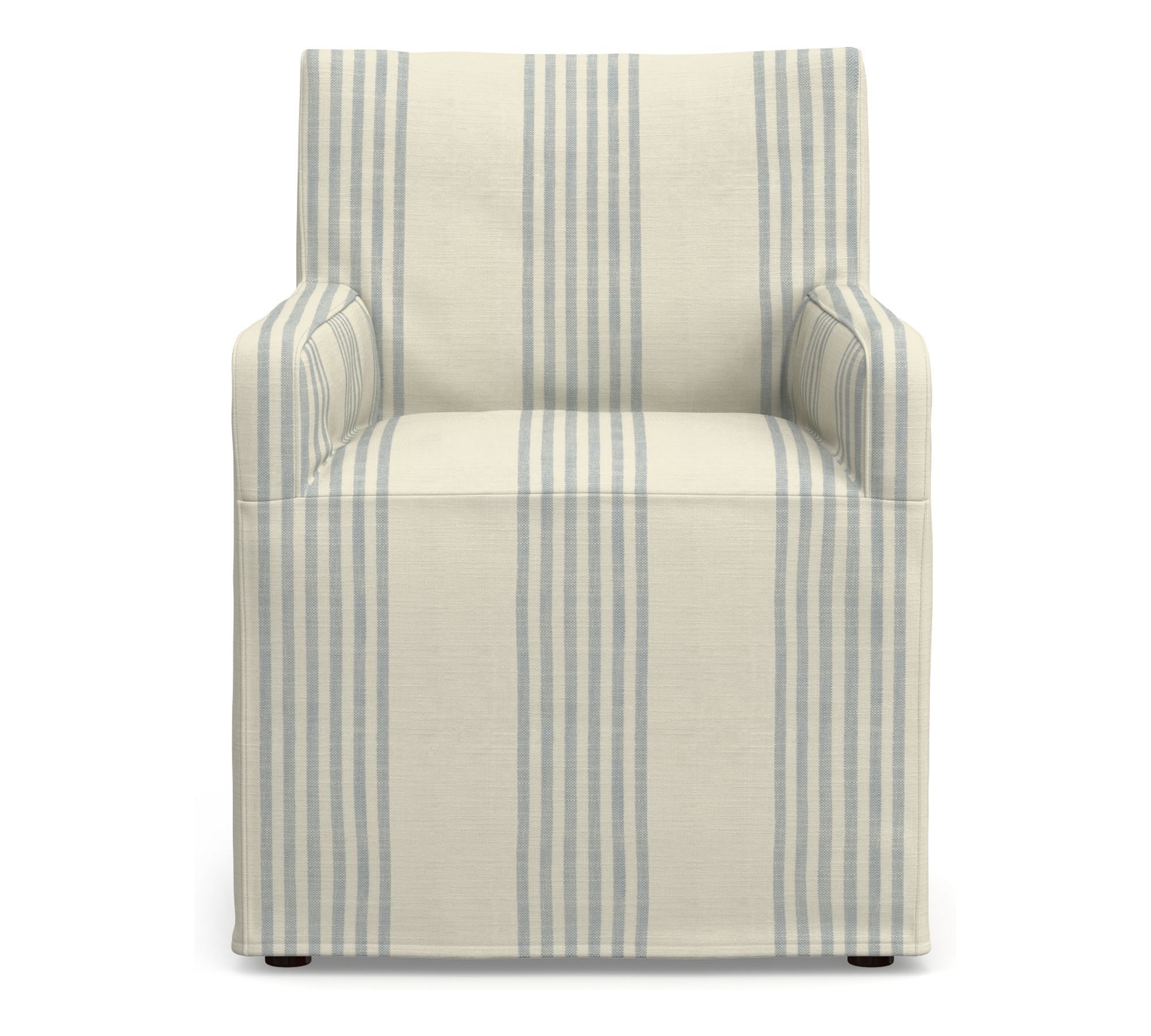 Jake Slipcovered Outdoor Dining Side Chair & Armchair
