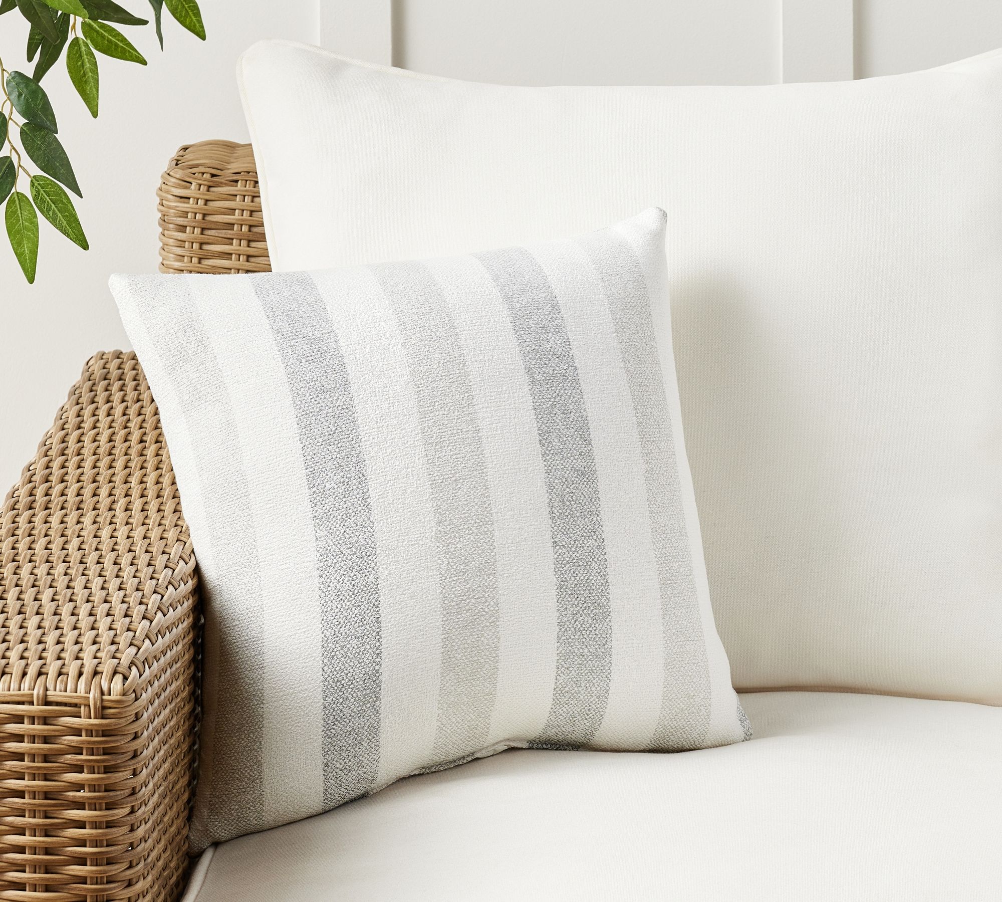 Sunbrella® Rue Multi Stripe Outdoor Pillow