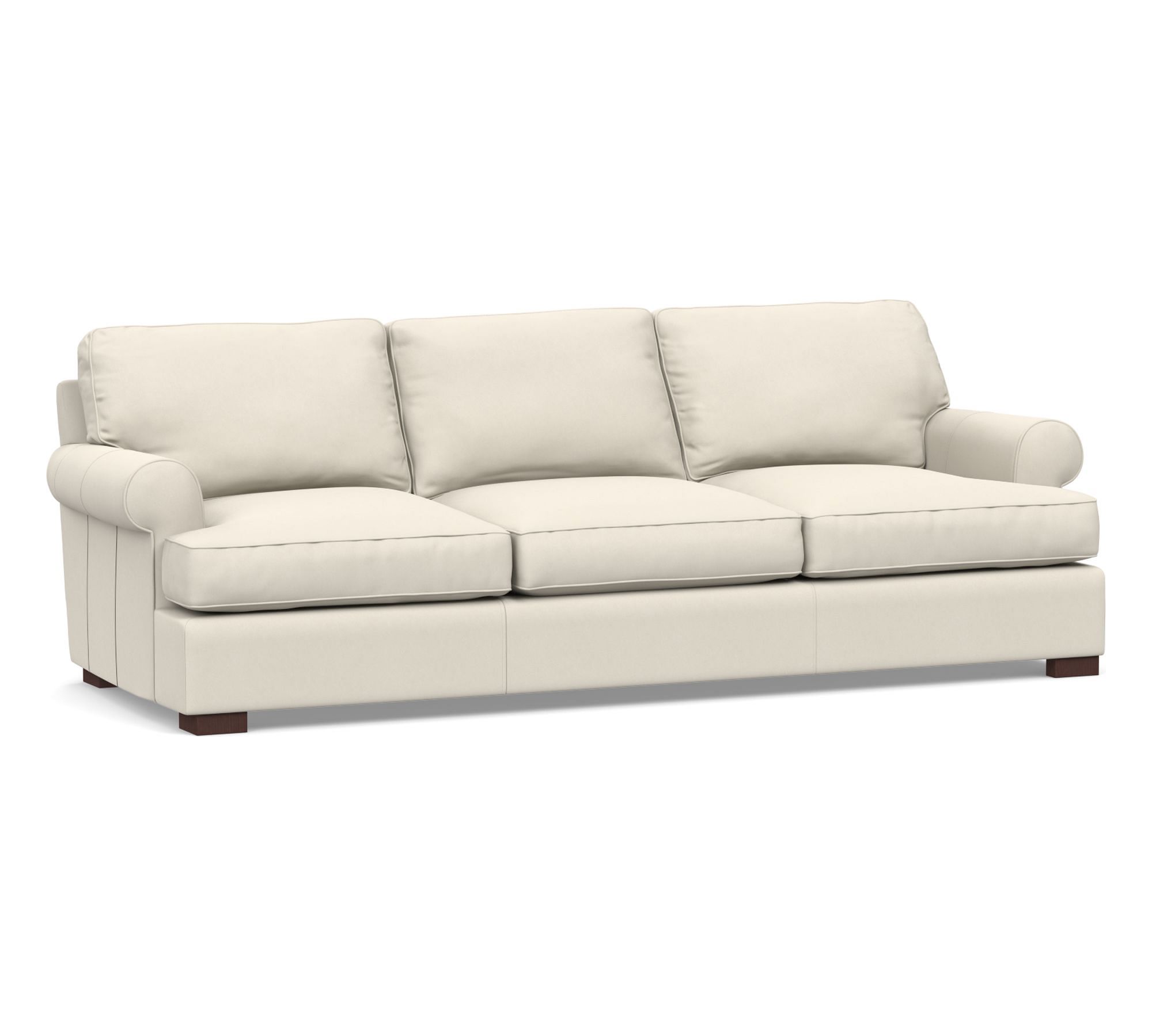 Townsend Roll Arm Leather Sofa Collection (79"–102")