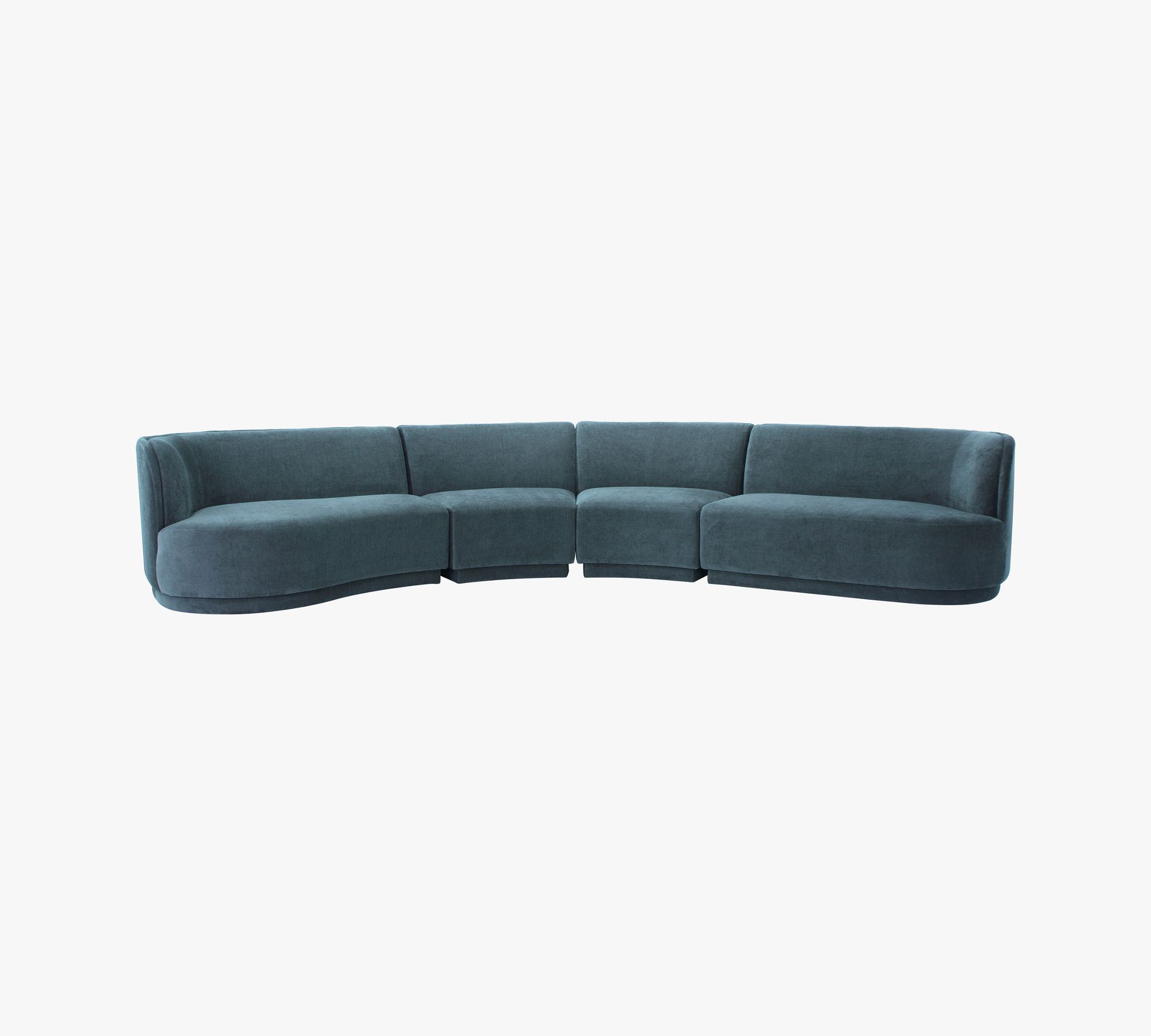 Farrow 4-Piece Curved Chaise Sectional