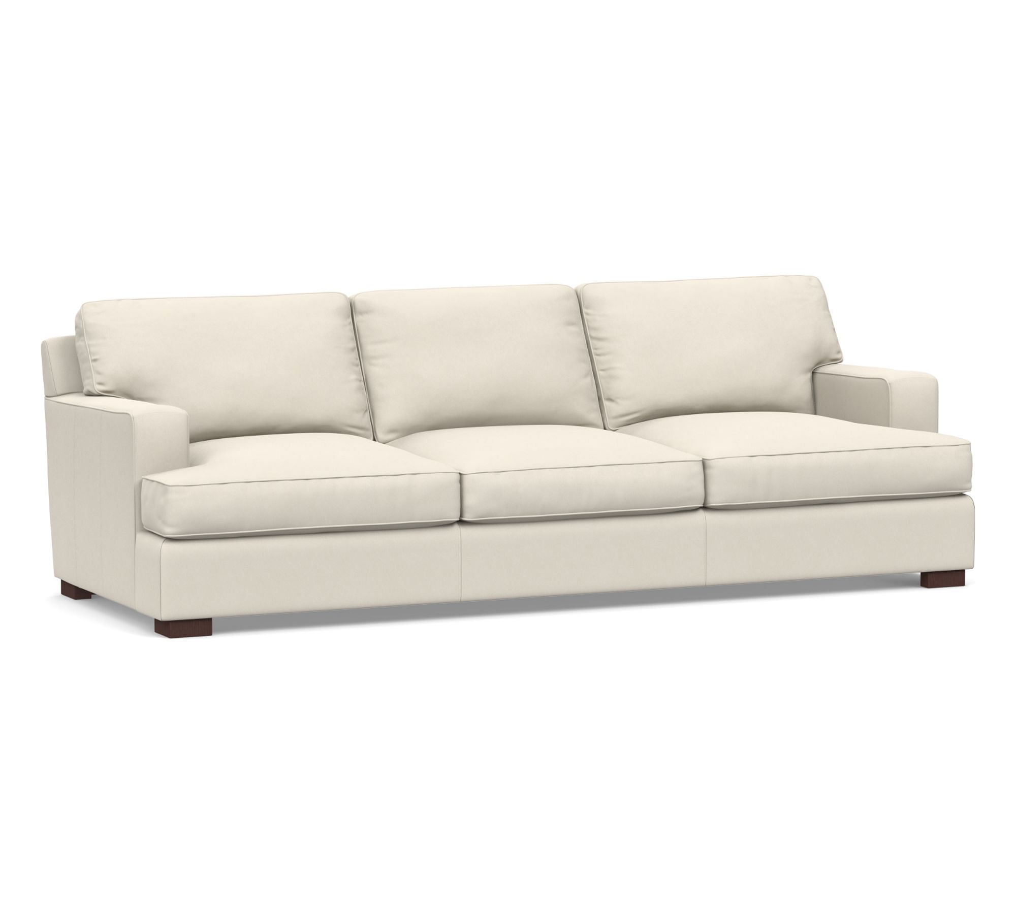 Townsend Square Arm Leather Sofa Collection (78"–101")