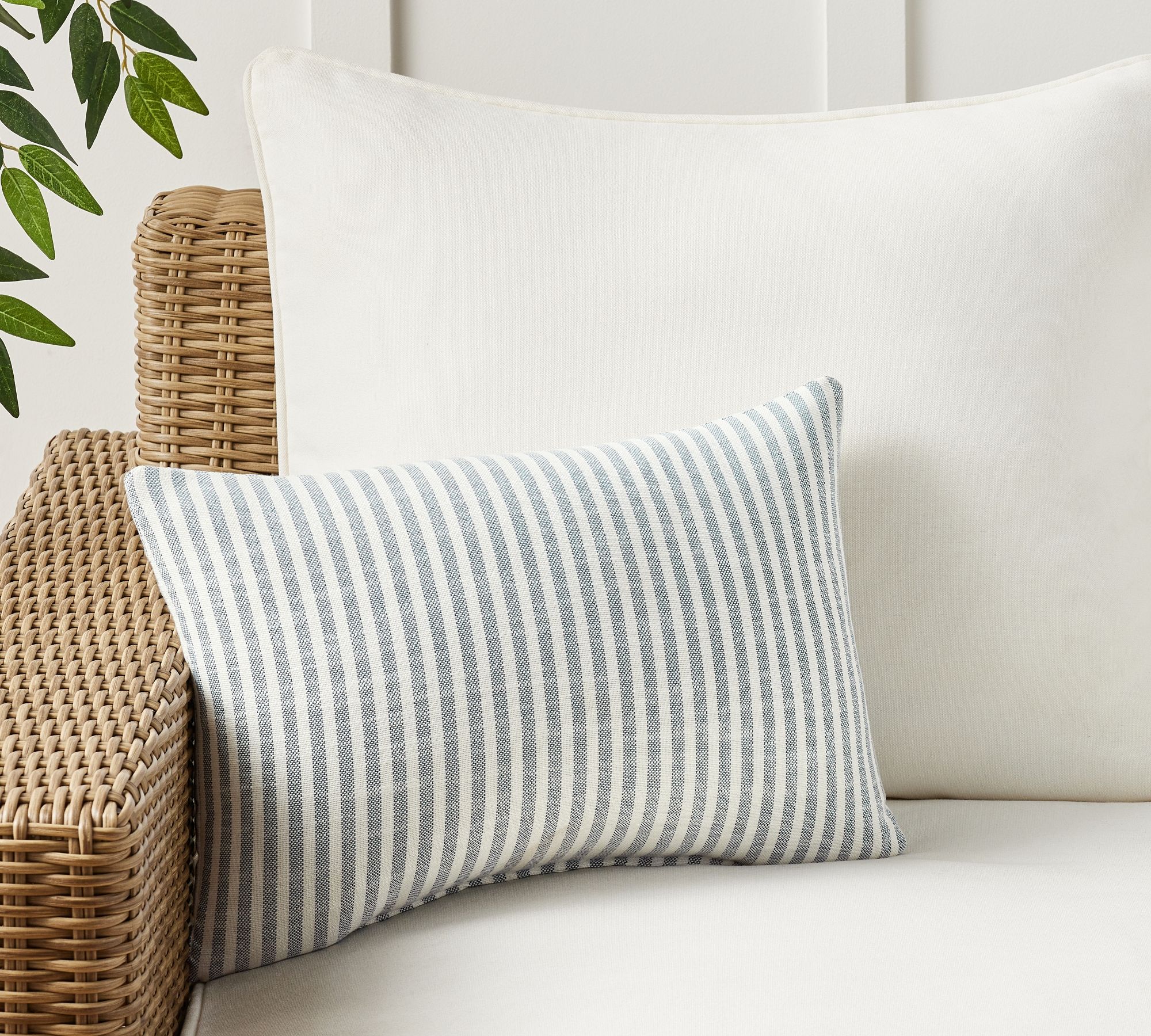 Performance Petite Striped Outdoor Pillow