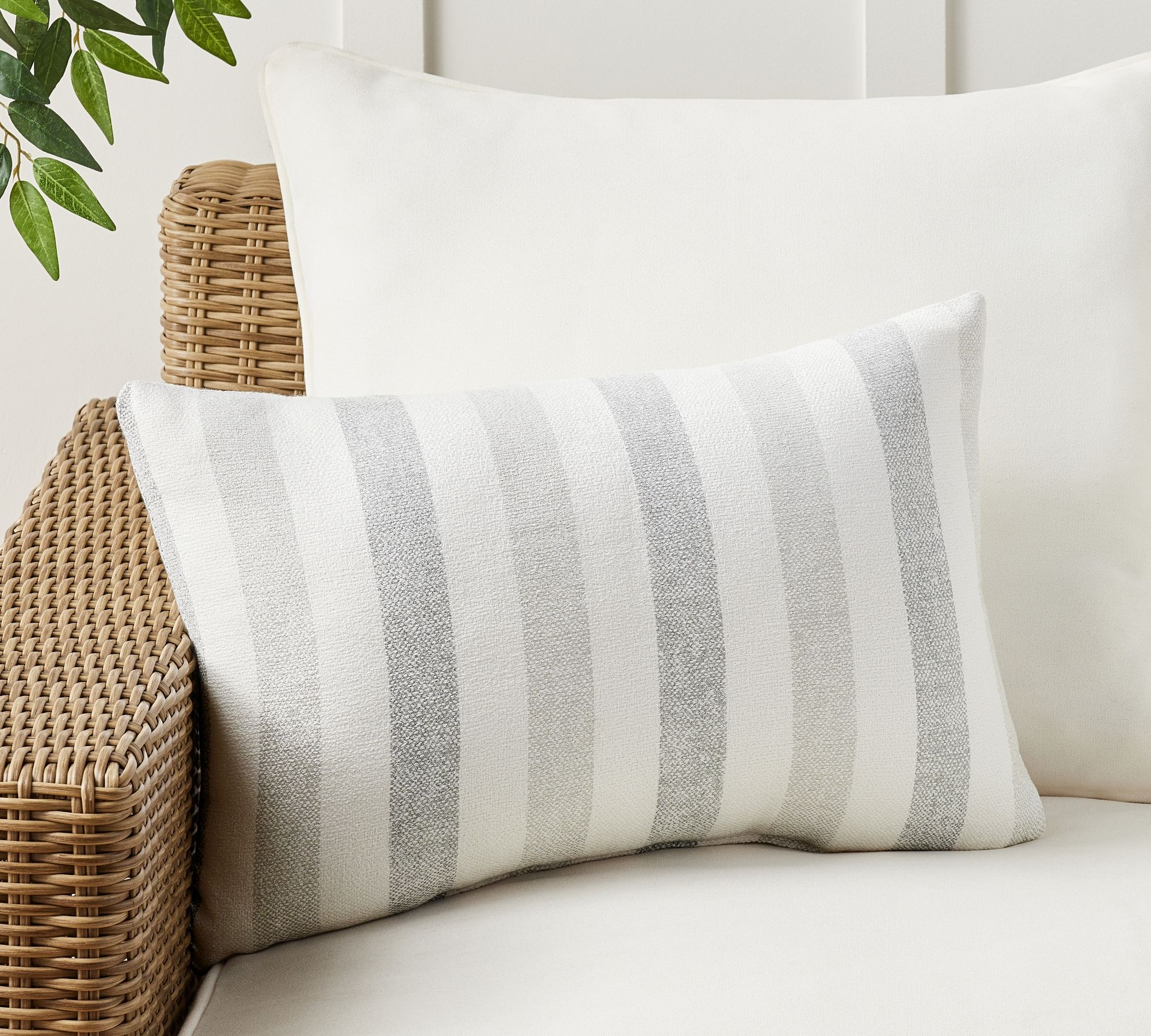 Sunbrella® Rue Multi Stripe Outdoor Pillow