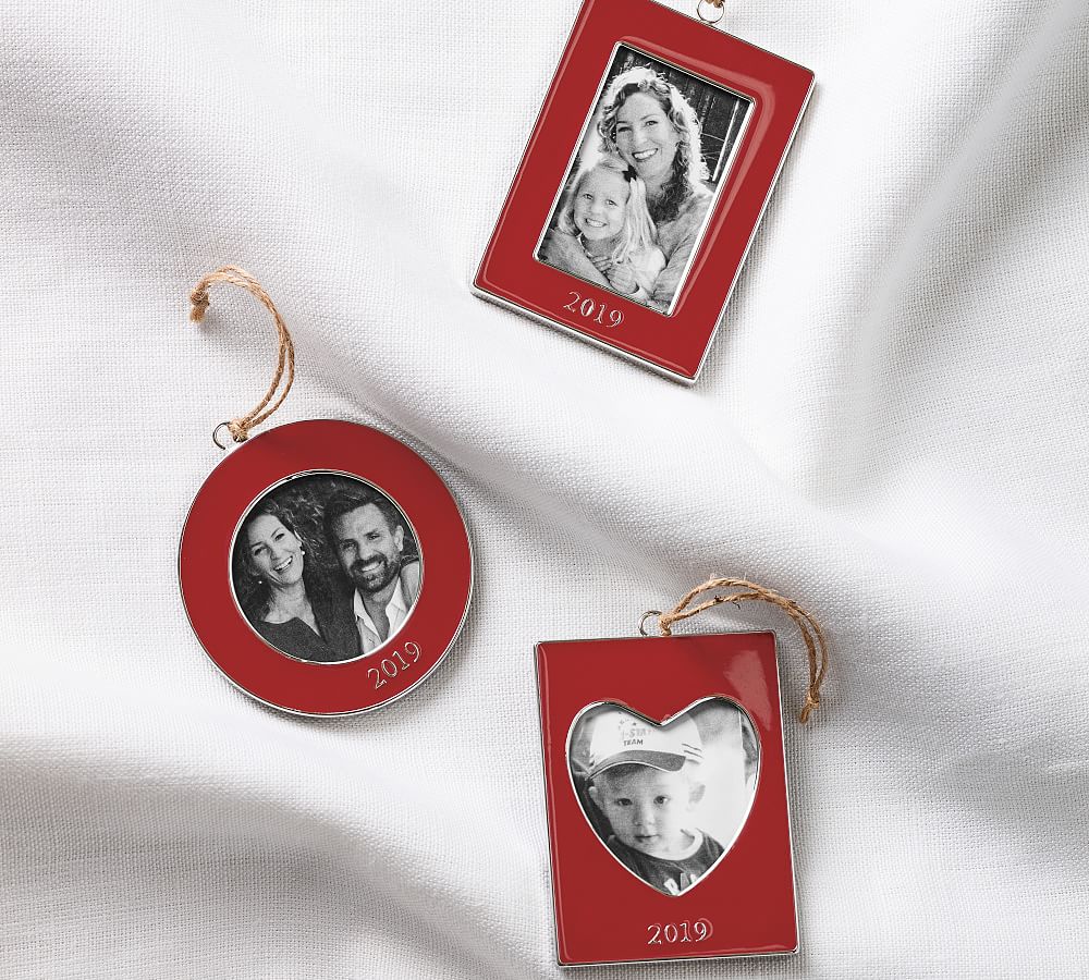 2019 Enamel Frame Ornaments - Red