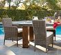 Huntington Wicker Roll Arm Outdoor Dining Chair