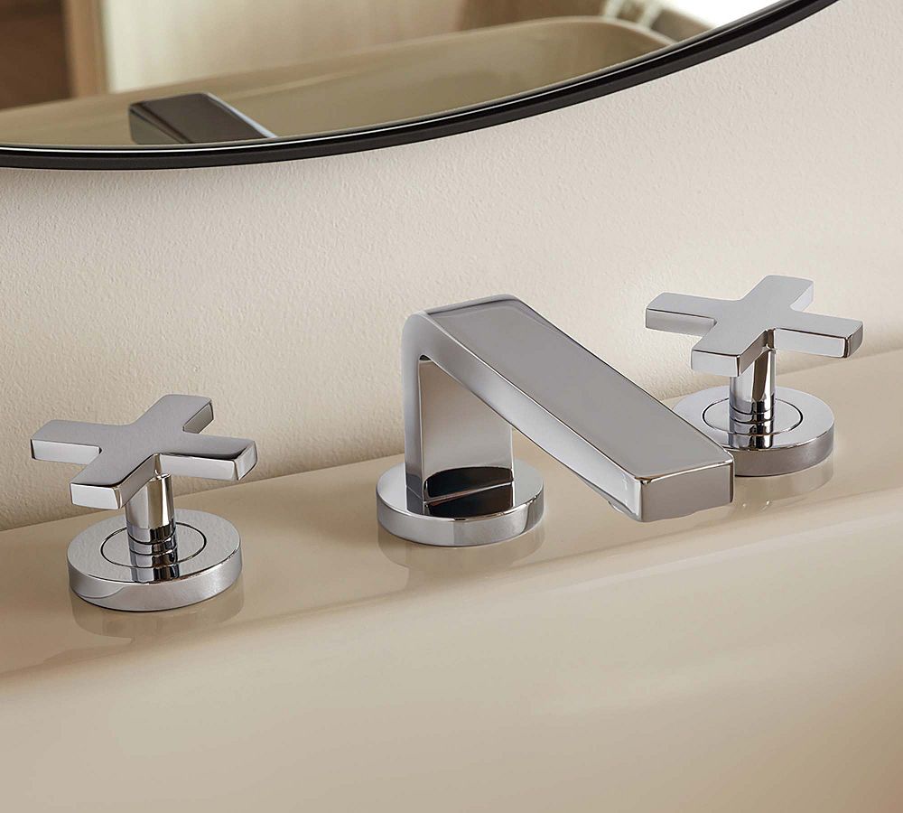 Lance Cross Handle Widespread Bathroom Sink Faucet