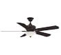 52&quot; Camhaven Ceiling Fan With Glass Bowl Light Kit