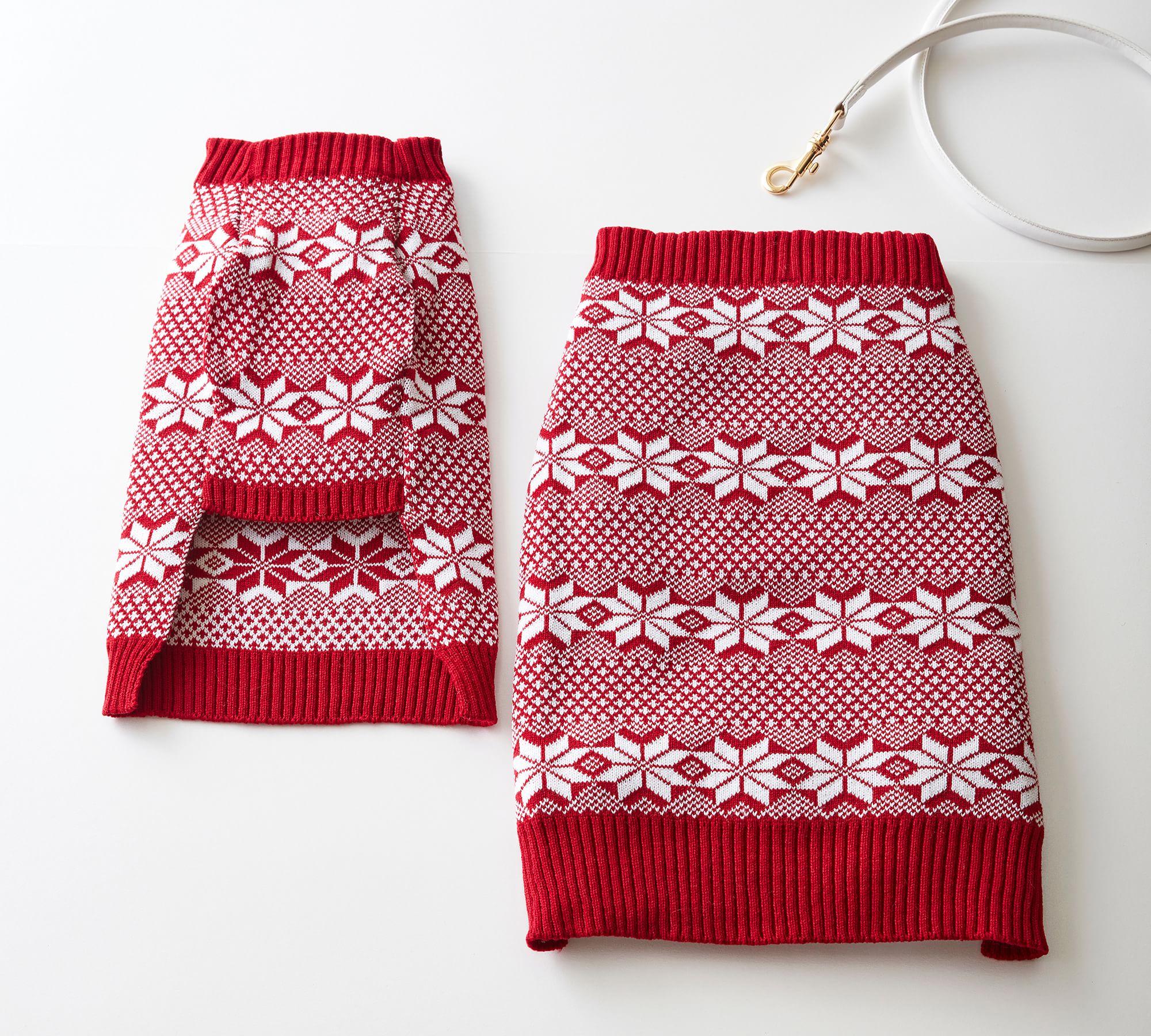 Holiday Fair Isle Knitted Pet Sweater