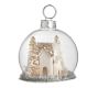 Winter Village Snow Globe Ornament Place Card Holders - Set of 4