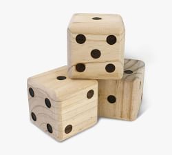 Oversized Wooden Yard Dice | Pottery Barn