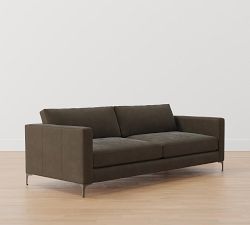 Jake Leather Sofa (63&quot;&ndash;96&quot;)