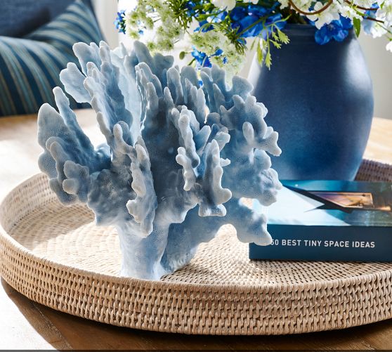 Faux Chambray Finger Coral